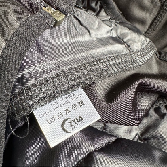 Zyia Shiny Quilted Full Zip Hooded Light-Weight Athletic Jacket - Picture 8 of 9